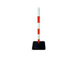 TEMKA Kettenpfosten-Set EcoMax mit 10 m Absperrkette 3x rot/weiß, 3x weiß/rot, 6x (12465-RW)