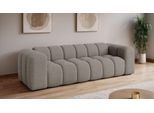 Big-Sofa OTTO HOME "KALLIE Design-Sofa mit Steppung, Bubble-Optik, Breite 248 cm", taupe, B:248cm H:72cm T:95cm, 100% Polyester, Sofas, Big-Sofa, moderne Steppung, hoher Sitzkomfort und modernes Design