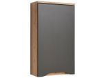 P & B Hängeschrank, Anthrazit, Eiche, Holzwerkstoff, 1 Fächer, 40x70x20 cm, Badezimmer, Badezimmerschränke, Hängeschränke