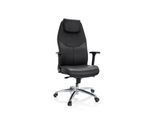 hjh OFFICE Profi Chefsessel FERRARA Leder mit Armlehnen (höhenverstellbar)