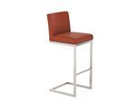 TPFLiving Barhocker Paragon Gestell Edelstahl Kunstleder Schwarz