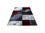 Ayyildiz , Rot , Textil , Karo , rechteckig , 80x300 cm , Oeko-Tex® Standard 100 , für Fußbodenheizung geeignet, schmutzabweisend, für Hausstauballergiker geeignet, lichtunempfindlich, antistatisch, pflegeleicht, strapazierfähig, leicht zusammenrollbar , Teppiche & Böden, Teppichläufer & Vorleger