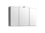 Spiegelschrank Florida in Graphitfarben mit LED