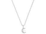 Kette mit Anhänger PRINZESSIN LILLIFEE "2035335", silber (silberfarben), Halsketten, Mädchen, mit Zirkonia, Silber 925 (Sterlingsilber), L: 38, mit Zirkonia (synth.)