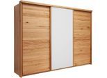 Linea Natura Schwebetürenschrank , Weiss, Eichefarben , Holz, Glas, Holzwerkstoff , Eiche,Eiche , massiv , 285x216x70 cm , Typenauswahl, umfangreiches Zubehör erhältlich, individuell planbar, individuelle Frontgestaltung , Schlafzimmer, Komplette Schlafzimmer und Serien, Schlafzimmerserien
