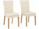 Esszimmerstuhl HOME AFFAIRE "Colorado", beige, B:46cm H:94,5cm T:59cm, Kunstleder;Microfaser, Stühle, Esszimmerstuhl, Beine in eiche oder nussbaum. Im 2er, 4er oder 6er-Set