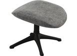 Fußhocker FLEXLUX "Marinella, Fußstütze für Lounging, Entspannung der Extraklasse, Scandi", schwarz (graphite, schwarz), B:59cm H:41cm T:46cm, 100% Polyester, Hocker, Fußhocker, Brescia-Stoff, Robuster Schwarzer fuß, Pflegeleicht und haltbar