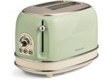 ARIETE Toaster "Vintage", grün, B:30cm H:20cm T:18cm, Toaster, Toaster