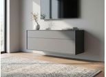 Lowboard "Essentials, TV-Board, TV-Kommode, TV-Schrank, TV-Möbel", grau (graphit), B:111cm H:55cm T:42cm, Holzwerkstoff, MDF, LEGER HOME BY LENA GERCKE, Sideboards, Lowboard, Breite: 111 cm, UV lackiert, Push-to-open-Funktion