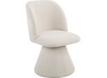 Esszimmerstuhl HELA "BARI II Drehstuhl", beige, beige, beige, B:54cm H:84cm T:61cm, Polyester, Stoff, Stühle, Esszimmerstuhl, 360 drehbar, Polsterfuß, Webstoff, fest gepolstert