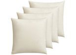 Daunenkissen OTTO KELLER "Annabelle, Kopfkissen & Dekokissen, in vielen Größen erhältlich.", beige (creme), B:40cm L:40cm, Bezug: 100% Baumwolle. Füllung: 50% Daunen, 50% Federn, Kopfkissen, Sofakissen, Dekokissen und auch als Schlafkissen.