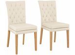 Esszimmerstuhl HOME AFFAIRE "Colorado", beige, B:46cm H:94,5cm T:59cm, Kunstleder;Microfaser, Stühle, Esszimmerstuhl, Beine in eiche oder nussbaum. Im 2er, 4er oder 6er-Set