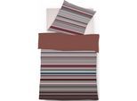 Wendebettwäsche FLEURESSE "Bed Art S 4389", rot (rot, rose), B/L: 240cm x 220cm, 1 Stk., 2 Stk., Mako-Satin, B/L: 80cm x 80cm & 80cm x 80cm, 3 Stk., Mako-Satin, Obermaterial: 100% Baumwolle, Bettwäsche, Wendebettwäsche, Mako Satin, Baumwolle, in Gr. 135x200, 155x220, 200x200cm