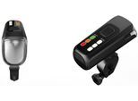 Fahrradbeleuchtung FISCHER FAHRRAD "Akku-USB-LED Bel.-Set Bodenbel. 60 Lux", schwarz, Fahrradlampen