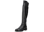 Overkneestiefel NERO GIARDINI "Nero Giardini Stiefel Leder", Damen, Gr. 37, schwarz, Leder, Schuhe
