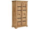 Livetastic Mehrzweckschrank, Natur, Holz, Sheesham, massiv, 3 Fächer, 97x176x50 cm, Waschküche, Mehrzweckschränke