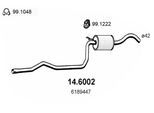 ASSO Mittelschalldämpfer 146002 für Ford
