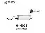 ASSO Mittelschalldämpfer 046009 für VW