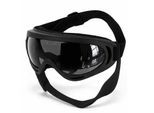 STUCH Hundebrille UV-Schutz für Hunde - Verstellbare Hunde Sonnenbrille - Brille für Windschutz & Staubschutz für Auto , Motorrad und Outdoor schwarz