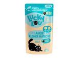 Lucky Lou Nassfutter Katze Kitten Geflügel und Forelle 16x125 g