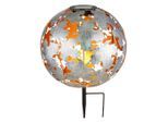Globo , Grau, Schwarz, Silberfarben , Metall , 37 cm , CE , mit Schalter ,