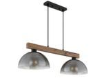 Möbelix , Grau, Klar, Schwarz, Dunkelbraun , Holz, Metall, Glas, Textil , 30x120x85 cm , CE , beliebig kürzbar , Beleuchtung, Innenleuchten, Hängeleuchten