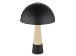 Globo , Schwarz , Metall, Kunststoff , 36.5 cm , CE , Wippschalter , Beleuchtung, Innenleuchten, Tischlampen, Tischlampen