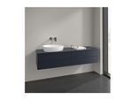 Villeroy und Boch Antao Waschtisch-Unterschrank K26050HG 160x36x50cm, Hahnlochbohrung, Waschbeckenplattenfarbe Lack, midnight blue matt lacquer