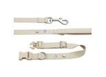 Barkalot Hundehalsband-Auslaufset beige M