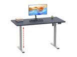 VCM Elektrisch Höhenverstellbarer Schreibtisch, 110 x 50 cm, Sitz-Steh-Schreibtisch mit Memory-Funktion, 71–120 cm - Lona