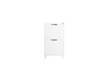 SoBuy Schuhschrank mit 2 Schubladen Weiß 50x19x90cm Minimalistisch