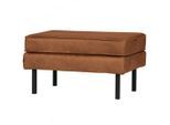 Livetastic , Cognac , Textil, Leder , Lederlook , Rindleder , rechteckig , 84x45x54 cm , Made in EU , Wohnzimmer, Hocker
