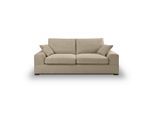 Mid.you , Beige , Textil , Füllung: Kaltschaum , 221x90x93 cm , FSC MIX , Armteil links, Armteil rechts , Wohnzimmer, Sofas & Couches, Sofas, 3er Sofas