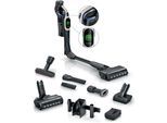 BOSCH Akku-Stielstaubsauger "Unlimited 10 BKS1051GQC, MicroClean™ Technology, Display, Knickrohr", grau (schwarz cream), B:25cm H:130cm T:21,6cm, Akkusauger, HEPA-Filtersystem, 10 Jahre Motorgarantie, Schnellladegerät, grau