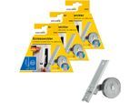 Einlass-Gurtwickler SCHELLENBERG "für das Rollladensystem Maxi, Lochabstand 13,5 cm, Unterputz-Montage", silber (silberfarben), B:50cm, Gurtwickler, für Rollladengurte mit 23 mm Breite