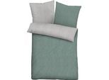 Wendebettwäsche BIBERNA "Hermal", braun (fichte), B/L: 155cm x 220cm, 1 Stk., 1 Stk., Flanell, B/L: 80cm x 80cm, 2 Stk., Flanell, Obermaterial: 100% Baumwolle, Bettwäsche, Wendebettwäsche, Flanell in Melangeoptik, Winterbettwäsche, Made in Germany