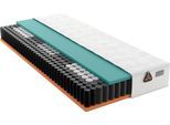 Taschenfederkernmatratze SCHLARAFFIA "GELTEX Quantum Pure Plus 220TFK, Matratze 90x200, 140x200 cm und mehr", weiß, B:100cm H:22cm L:200cm, Bezug (oben): 100% Polyester. Bezug (unten): 100% Polyester, Matratzen, Taschenfederkernmatratze, beids. GELTEXNext-Auflage, ergonomisch, langlebige Qual. (RG 43)