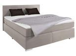 Boxspringbett COTTA "Simba", beige (elephant), L:209cm, Komplettbetten, Boxspringbett, wahlweise mit oder ohne Matratze und Topper bestellbar