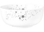Müslischale SELTMANN WEIDEN "Liberty - Silver Stars", bunt (weiß, silberfarben), B:15cm H:7cm L:15cm T:15cm Ø:15cm, Porzellan, Schüsseln, Müslischale, Schale 15 cm