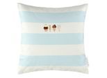 Kissenbezug TOM TAILOR HOME "Ice", hellblau, B:40cm H:1cm L:40cm, Polyester, Baumwolle, Polyester, Kissenbezüge, Kissenbezug, maritimes Dessin