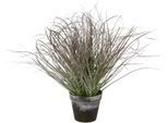 Winterliche Kunstpflanze CREATIV GREEN "Weihnachtsdeko", grün, H:45cm Ø:45cm, Kunststoff, Kunstpflanzen, in geeister Optik, im Topf