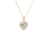 Kette mit Anhänger VIVANCE "Herz", gelbgold 375, Halsketten, Damen, Gelbgold 375