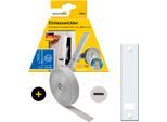 Einlass-Gurtwickler SCHELLENBERG "inkl. Abdeckplatte, Gurtführung, Rollladengurt grau oder weiß", grau, 1 Stk., Gurtwickler, Unterputz Gurtwickler 13,5 cm Lochabstand für das Rollladensystem Maxi
