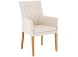 Esszimmerstuhl HOME AFFAIRE "Colorado", beige (beige, eichefarben), B:60cm H:94,5cm T:60cm, Holzwerkstoff, Stühle, Esszimmerstuhl, mit Massivholzgestell