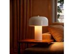 OTTO HOME Tischleuchte "Jorre - Pilzlampe", cremefarben, 1, Ø 25cm H: 32,5cm, 1 Stk., Leuchten, zweifarbig - matt & glänzend, Pilzleuchte, Tischlampe, Pilzform, E14, Tischleuchte
