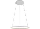 LED Pendelleuchte "QUILLO", weiß, 1, Ø 60cm H: 70cm, 1 Stk., SCHÖNER WOHNEN-KOLLEKTION, Leuchten, SCHÖNER WOHNEN Kollektion, SimplyDim, Memoryfunktion, Comfort-Lift, LED Pendelleuchte