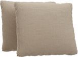 Sofakissen SIT & MORE "Jazz", beige, B:50cm H:50cm T:8cm, 100% Polyester, Polsterauflagen, Sofakissen, 2er Kissen-Set wahlweise in drei Größen