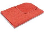 Wohndecke SETEX "Kuscheldecke", orange, B:75cm L:120cm, Baumwolle, Polyester, Wohndecken, Wohndecke, mit Ziernaht in Melange-Optik, Kuscheldecke