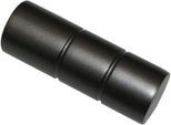 Gardinenstangen-Endstück GARDINIA "Zylinder", schwarz (schwarz, nickel), Ø:1,9cm, Gardinenstangenendstücke, Gardinenstangen-Endstück, Serie Gardinenstange Kira