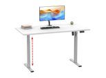 VCM Elektrisch Höhenverstellbarer Schreibtisch, 110 x 50 cm, Sitz-Steh-Schreibtisch mit Memory-Funktion, 71–120 cm - Lona